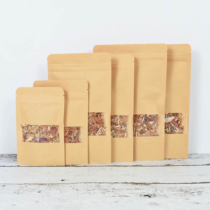 20/50pcs กระดาษคราฟท์ซิปล็อคถุ - Food Storage Zipper Bags บทวิจารณ์และราคา