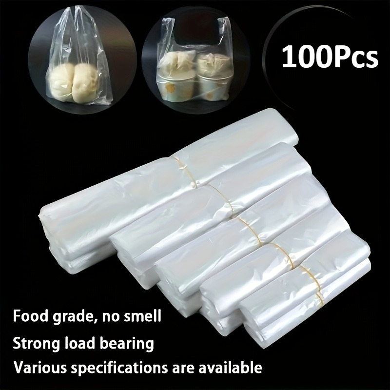 100 ชิ้นมินิถุงพลาสติกใสแบบใช้ - Food Storage Plastic Bag บทวิจารณ์และราคา