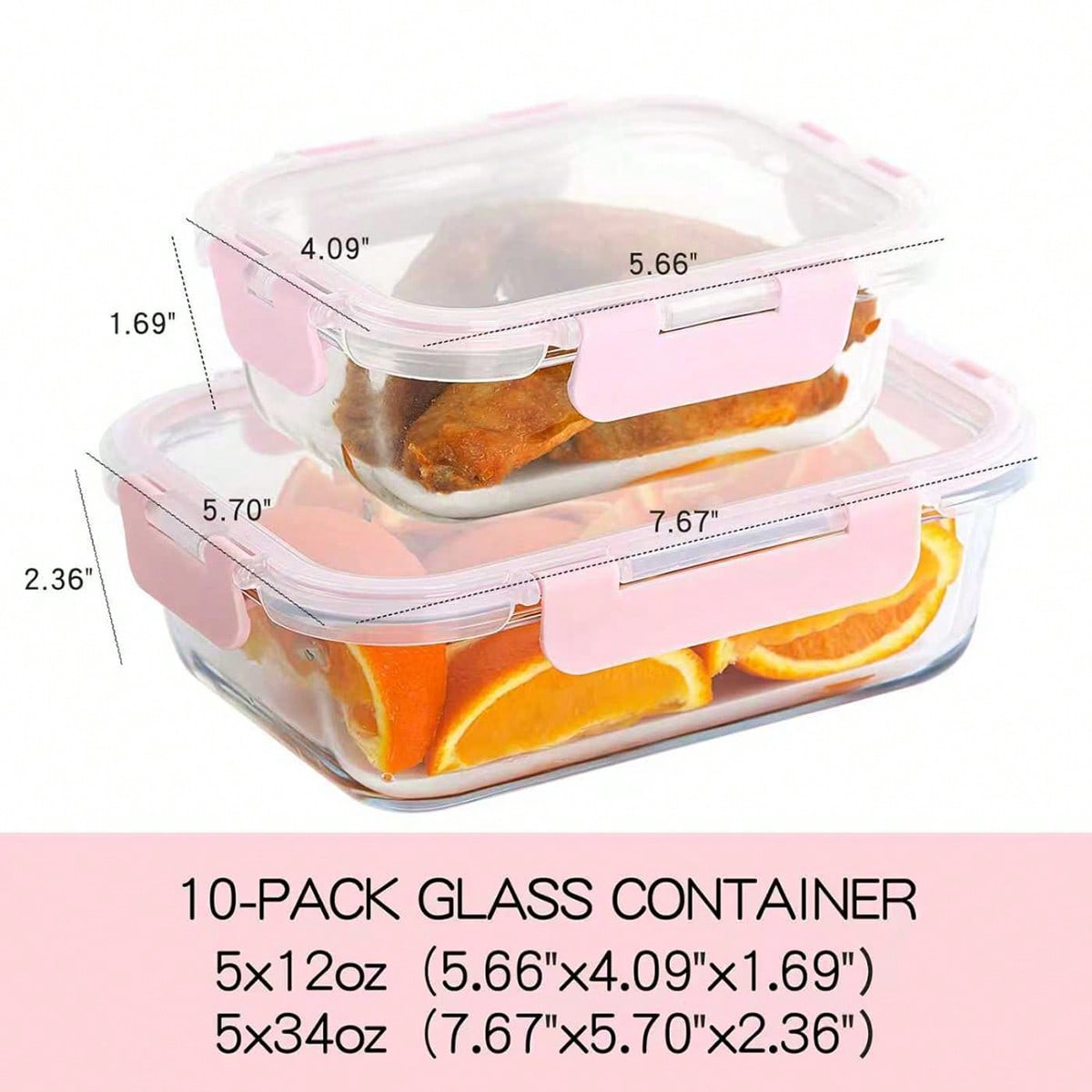 ชุดกล่องแก้วสำหรับเตรียมอาหาร  - Food Storage Glass Box บทวิจารณ์และราคา