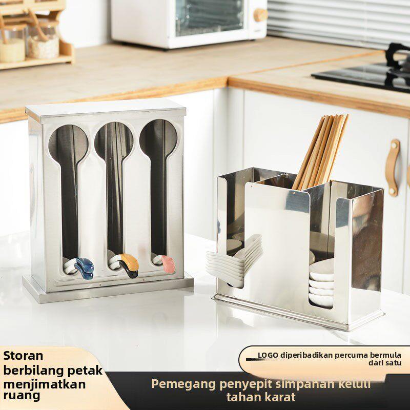 กล่องเก็บตะเกียบและช้อนสแตนเลส - Food Storage Rack บทวิจารณ์และราคา