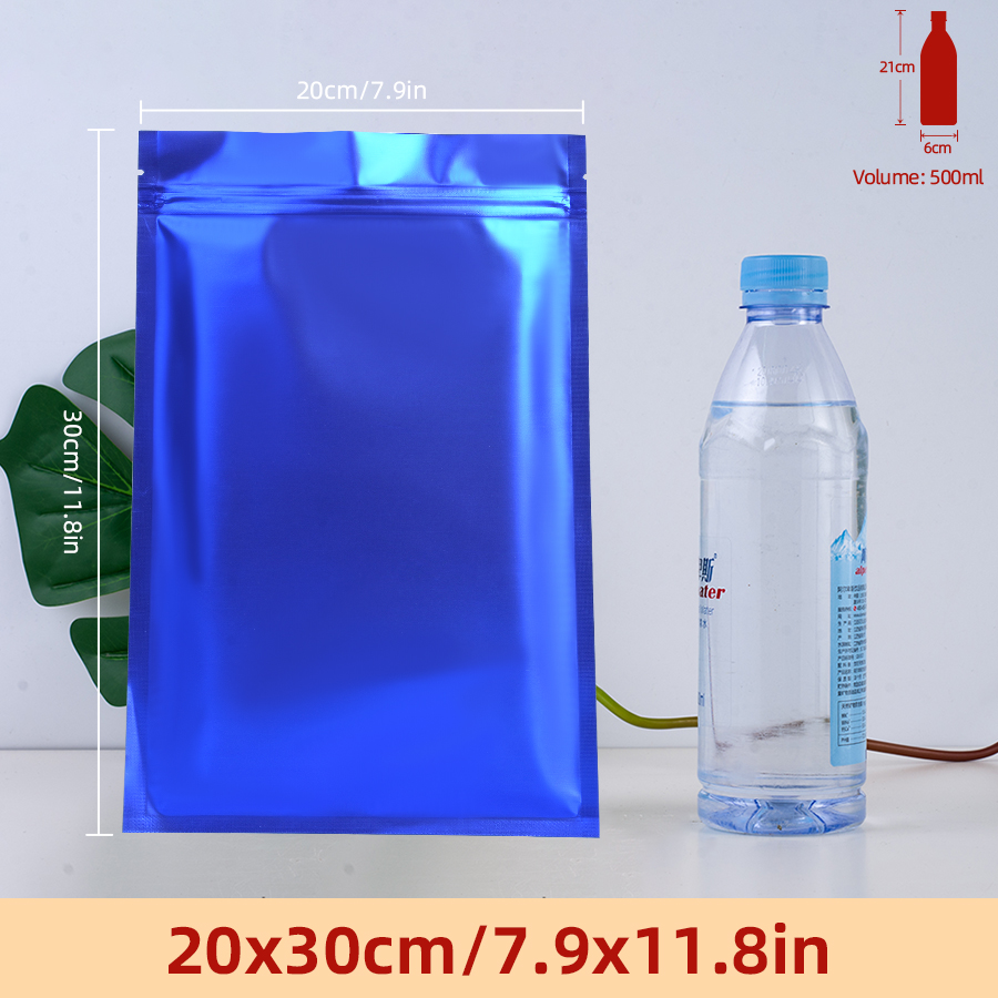 100 ชิ้น ถุงซิปฟอยล์สีน้ำเงินด - Food Storage Zipper Bags บทวิจารณ์และราคา
