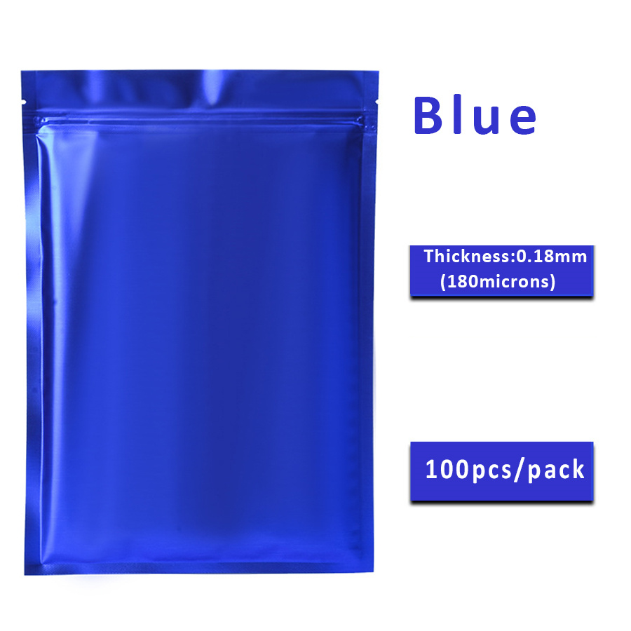 100 ชิ้น ถุงซิปฟอยล์สีน้ำเงินด - Food Storage Zipper Bags บทวิจารณ์และราคา