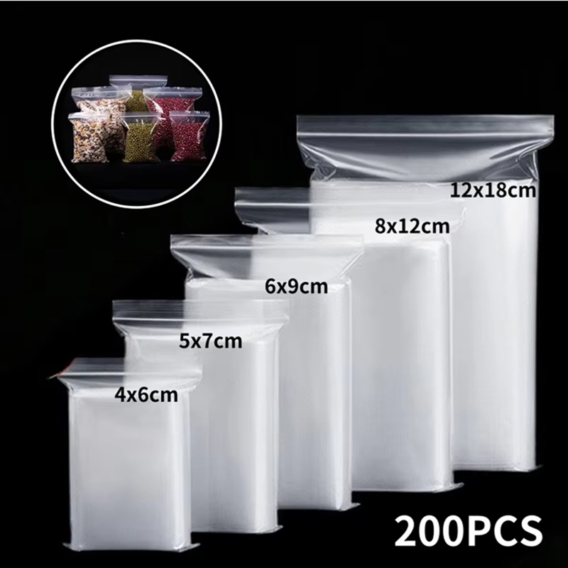 ถุงซิปล็อคใส 100 ชิ้น สำหรับเก - Food Storage Vacuum Bags บทวิจารณ์และราคา
