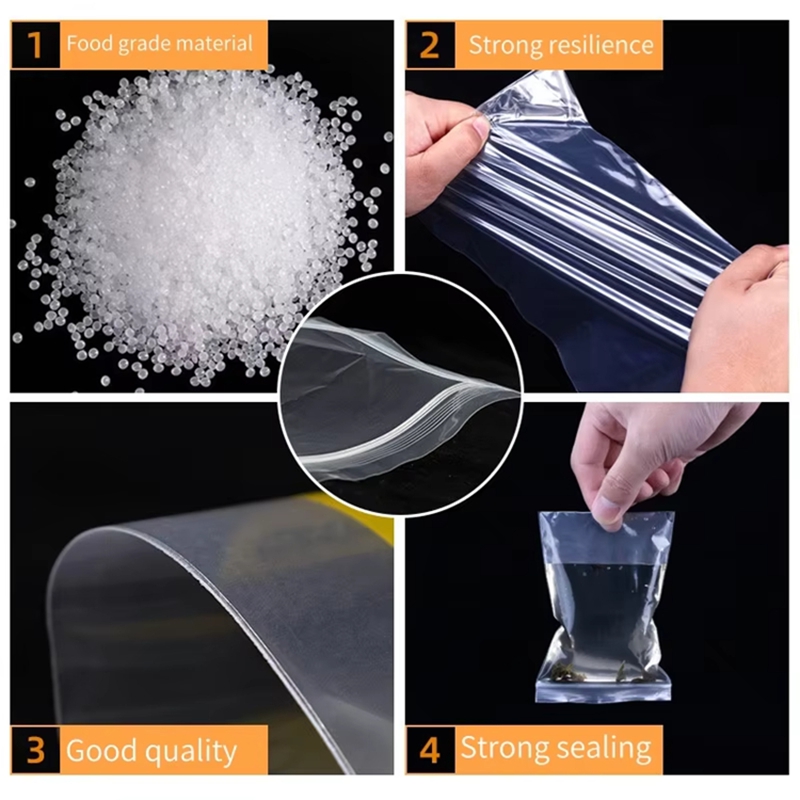 ถุงซิปล็อคใส 100 ชิ้น สำหรับเก - Food Storage Vacuum Bags บทวิจารณ์และราคา