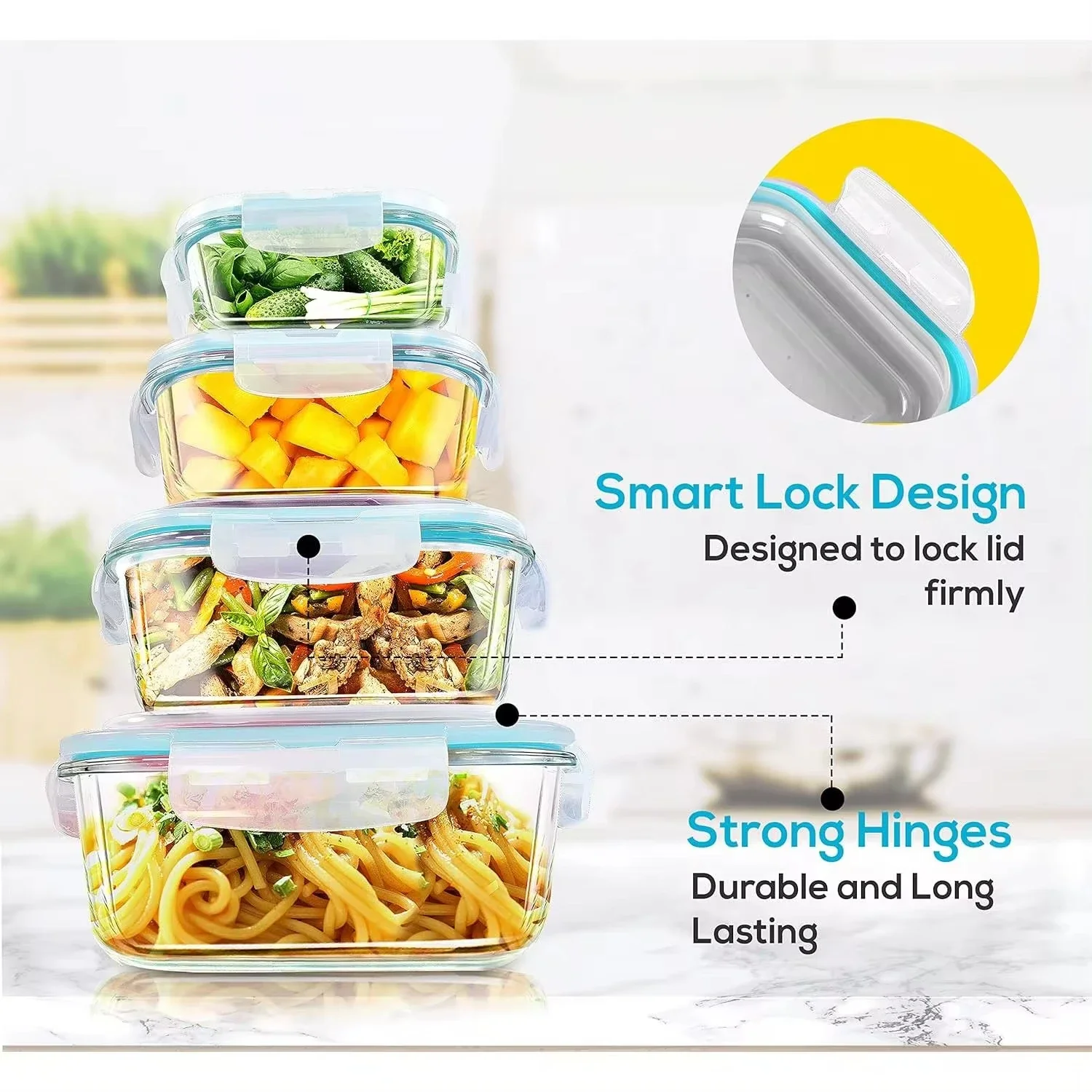 กล่องข้าวแก้วภาชนะเก็บอาหาร, อ - Food Storage Glass Box บทวิจารณ์และราคา