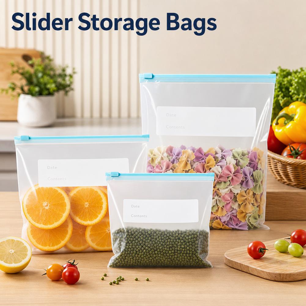ถุงซิปล็อคแบบใช้ซ้ำได้ 10-20 ช - Food Storage Zipper Bags บทวิจารณ์และราคา