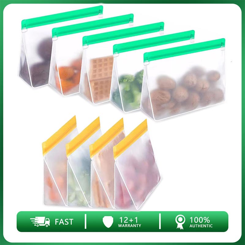 ถุงซิปล็อคสำหรับใส่แซนวิชแบบตั - Food Storage Silicone Bags บทวิจารณ์และราคา