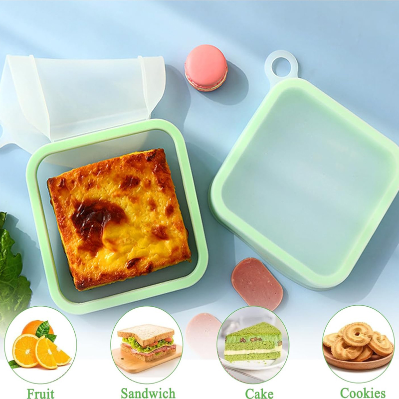 ซิลิโคนแซนวิช Toast กล่อง Bent - Food Storage Silicone Bags บทวิจารณ์และราคา
