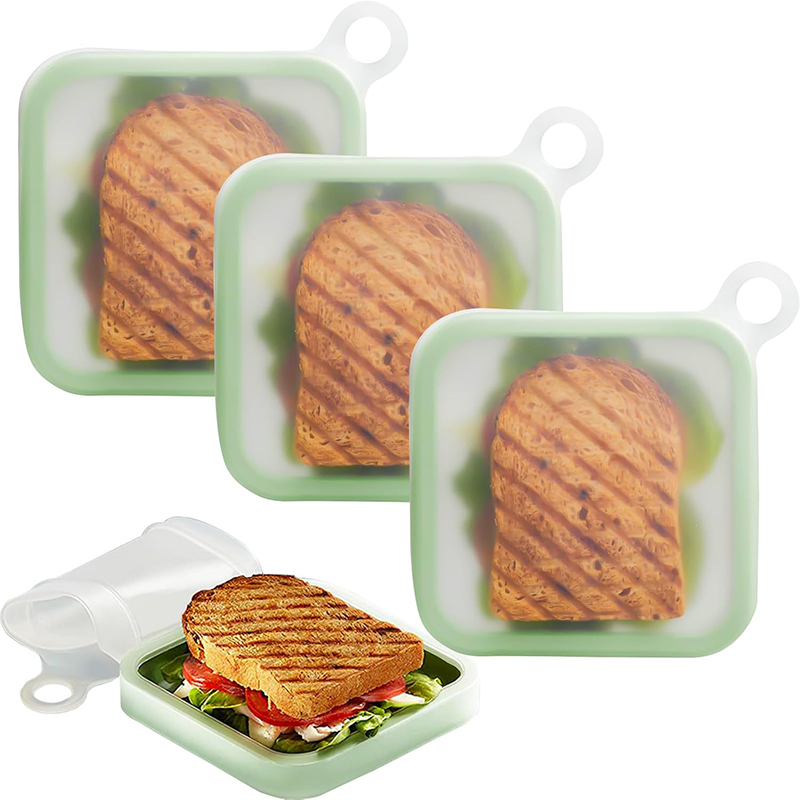 ซิลิโคนแซนวิช Toast กล่อง Bent - Food Storage Silicone Bags บทวิจารณ์และราคา