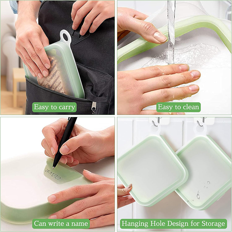 ซิลิโคนแซนวิช Toast กล่อง Bent - Food Storage Silicone Bags บทวิจารณ์และราคา