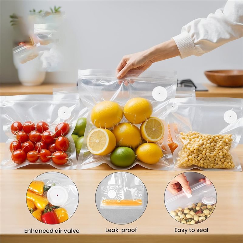 ถุงซีลสูญญากาศสำหรับอาหาร, 15  - Food Storage Vacuum Seal Bags บทวิจารณ์และราคา