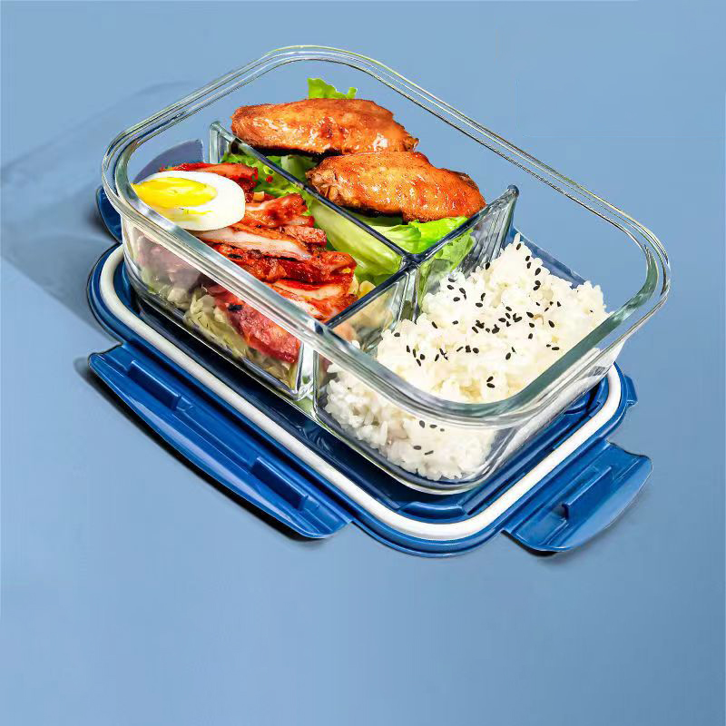 สไตล์ใหม่กล่องอาหารกลางวันแก้ว - Food Storage Glass Box บทวิจารณ์และราคา