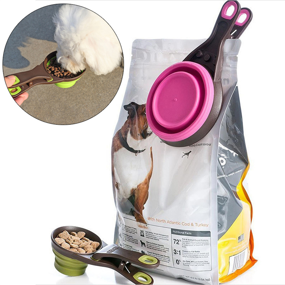 ถ้วยตวงอาหารสัตว์เลี้ยงแบบพับไ - Food Storage Silicone Bags บทวิจารณ์และราคา